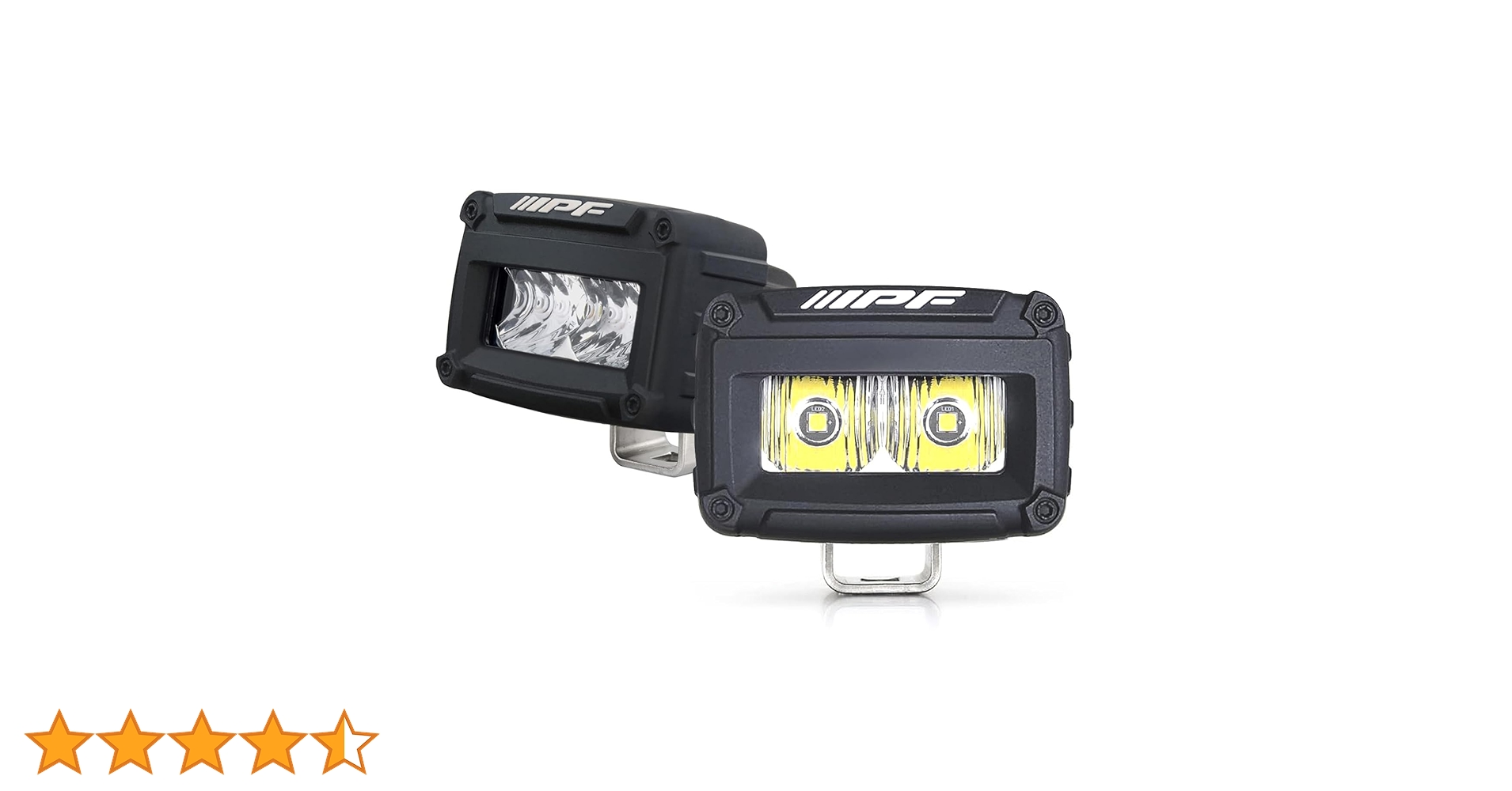 Amazon | IPF フォグランプ LED 2インチ 角型 1400lm(13,600cd) 6000K